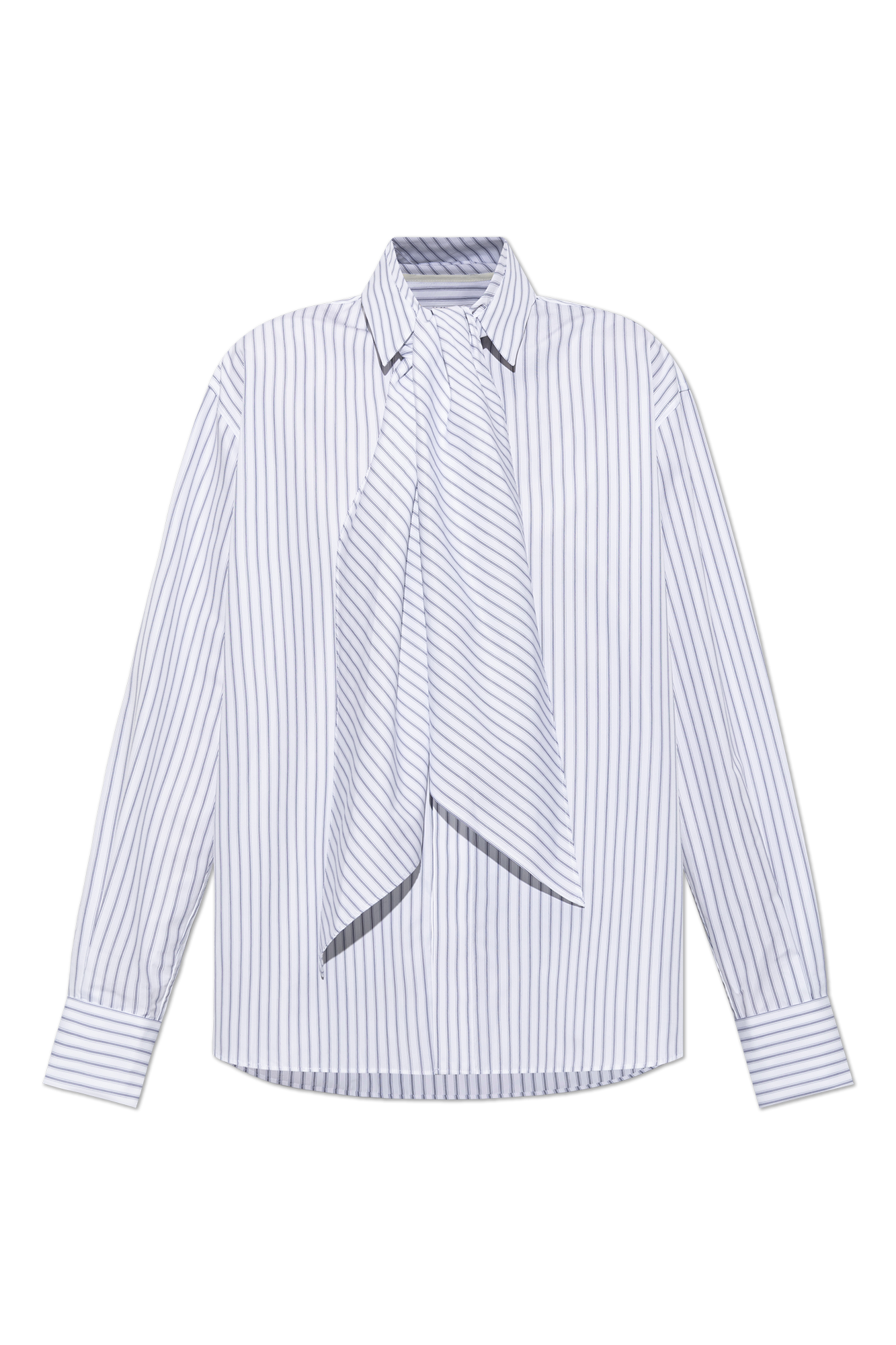 Beige Shirt with decorative tie at the neckline sacai - Vitkac AS